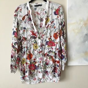 Zara Bird and Floral Tunic